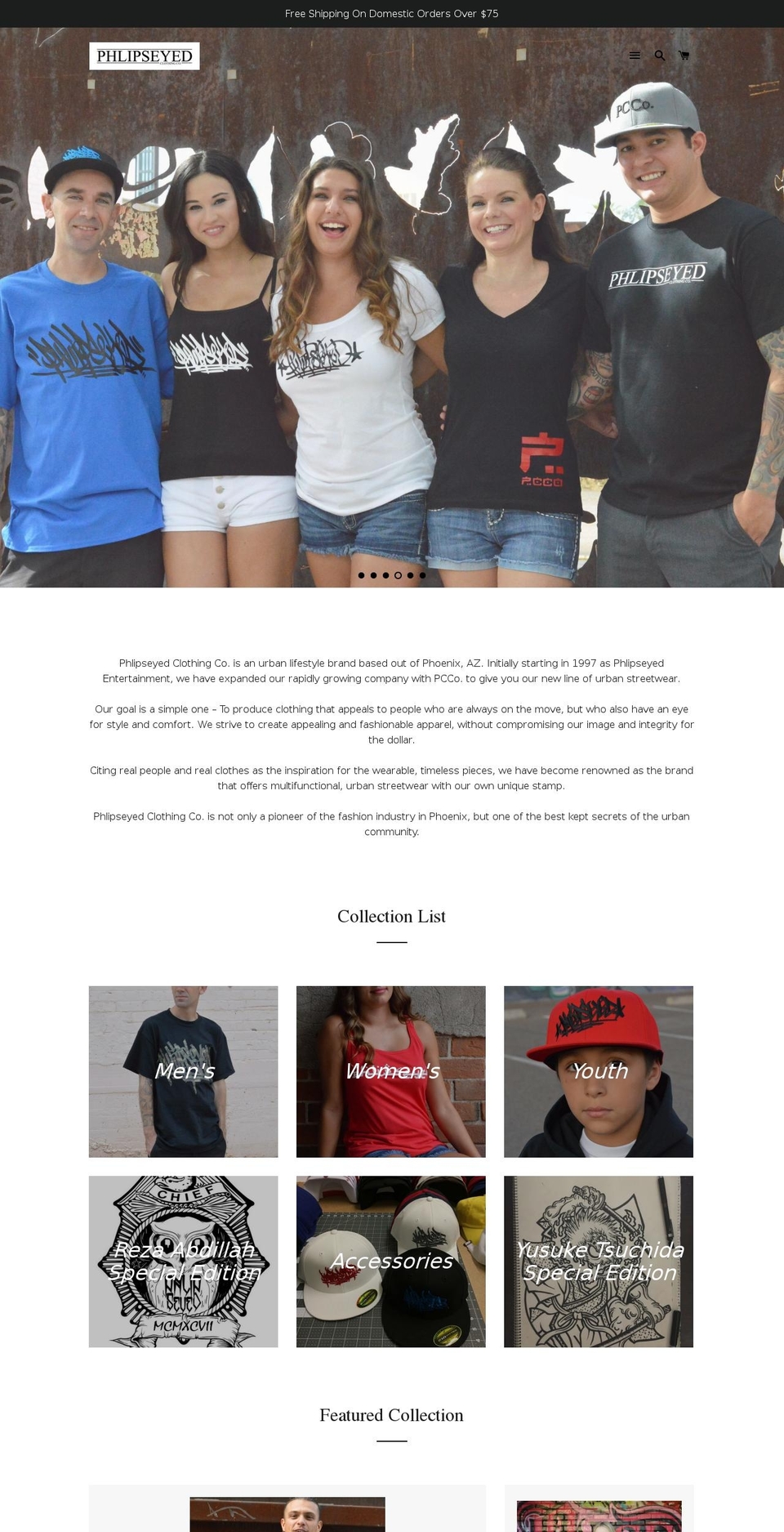 phlipseyed.com — Shopify storefront screenshot