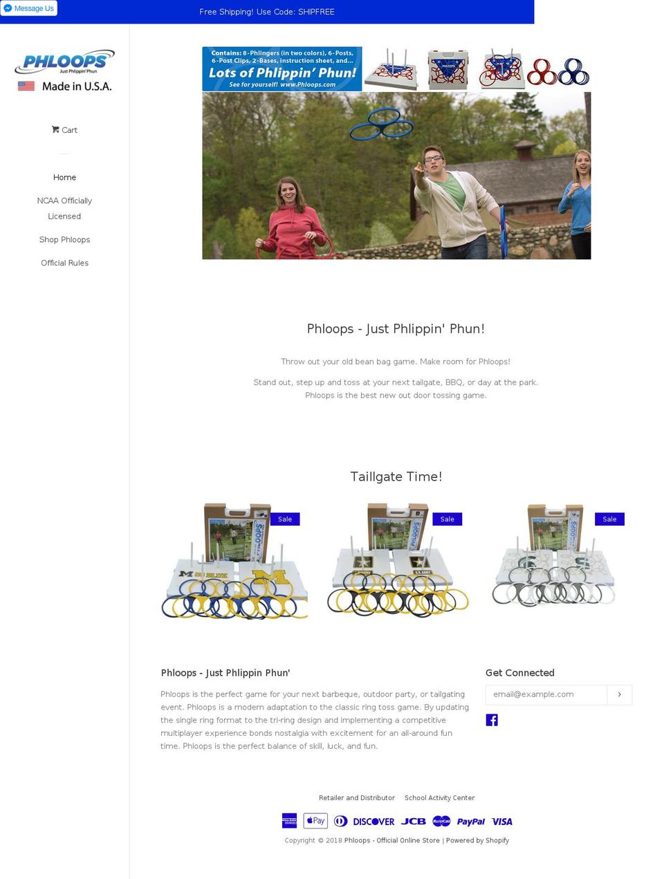 phloops.net shopify website screenshot