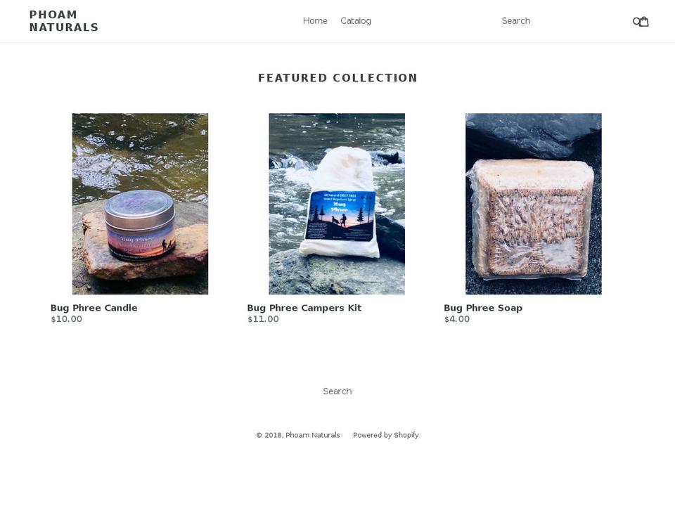 phoamsoaps.com — Shopify storefront screenshot