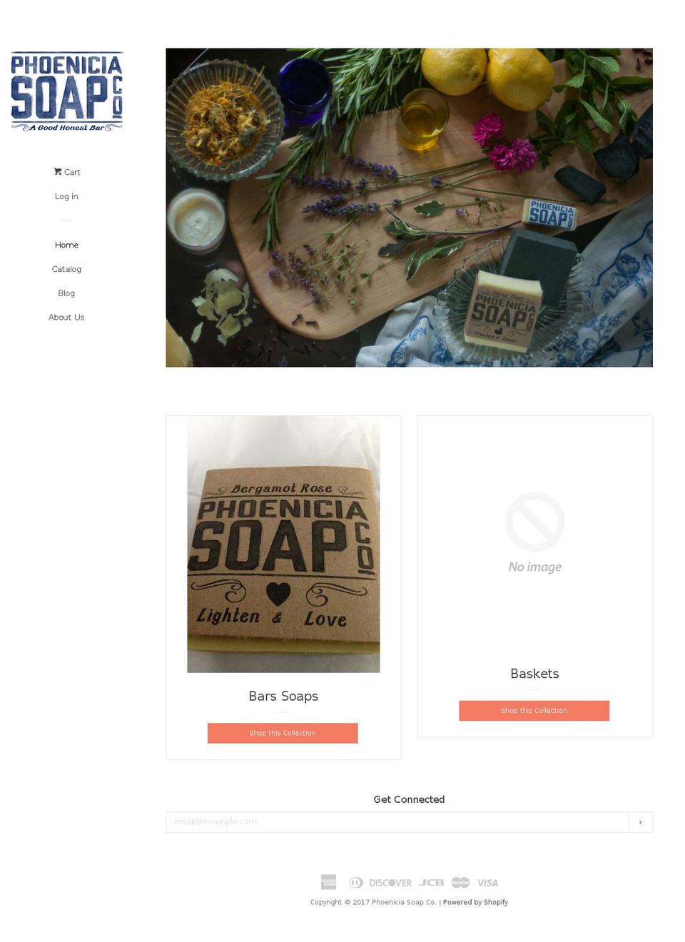 phoeniciasoap.com shopify website screenshot