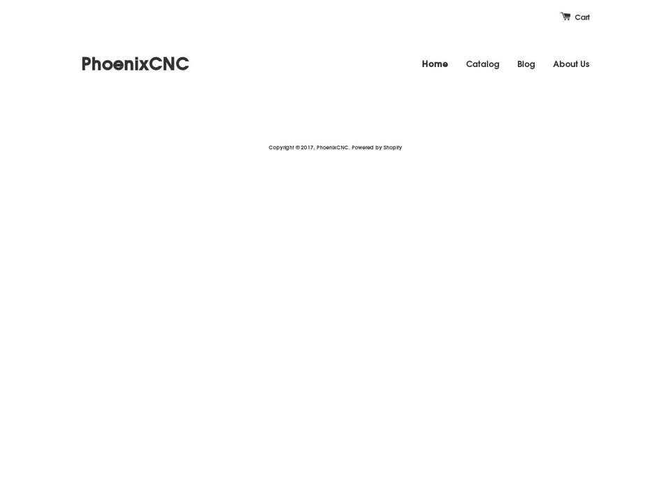 phoenix-cnc.com shopify website screenshot