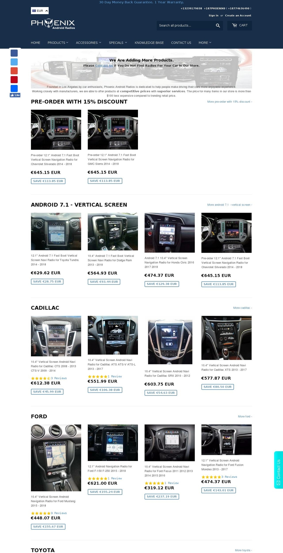 Supply - HC - 18 Apr '18 Shopify theme site example phoenixandroidradios.com