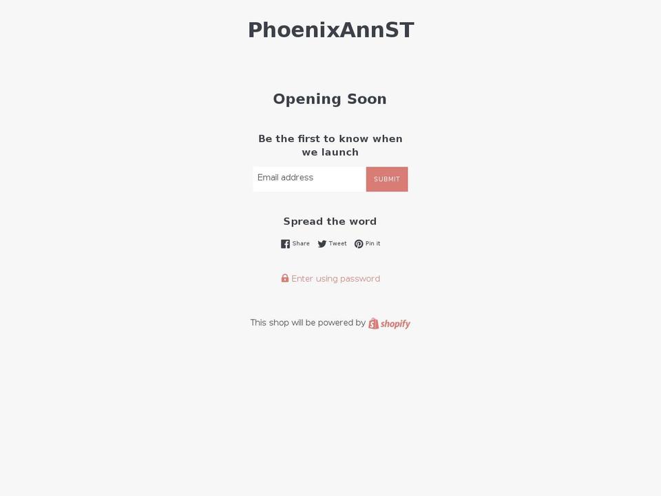 phoenixannst.com — Shopify storefront screenshot