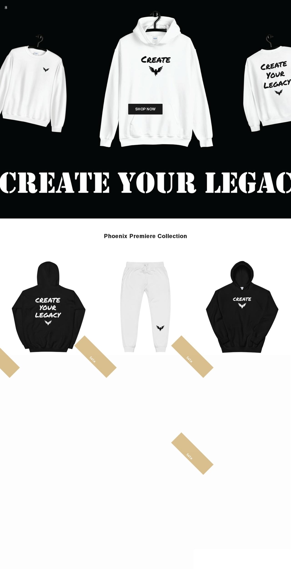 phoenixapparelco.com shopify website screenshot