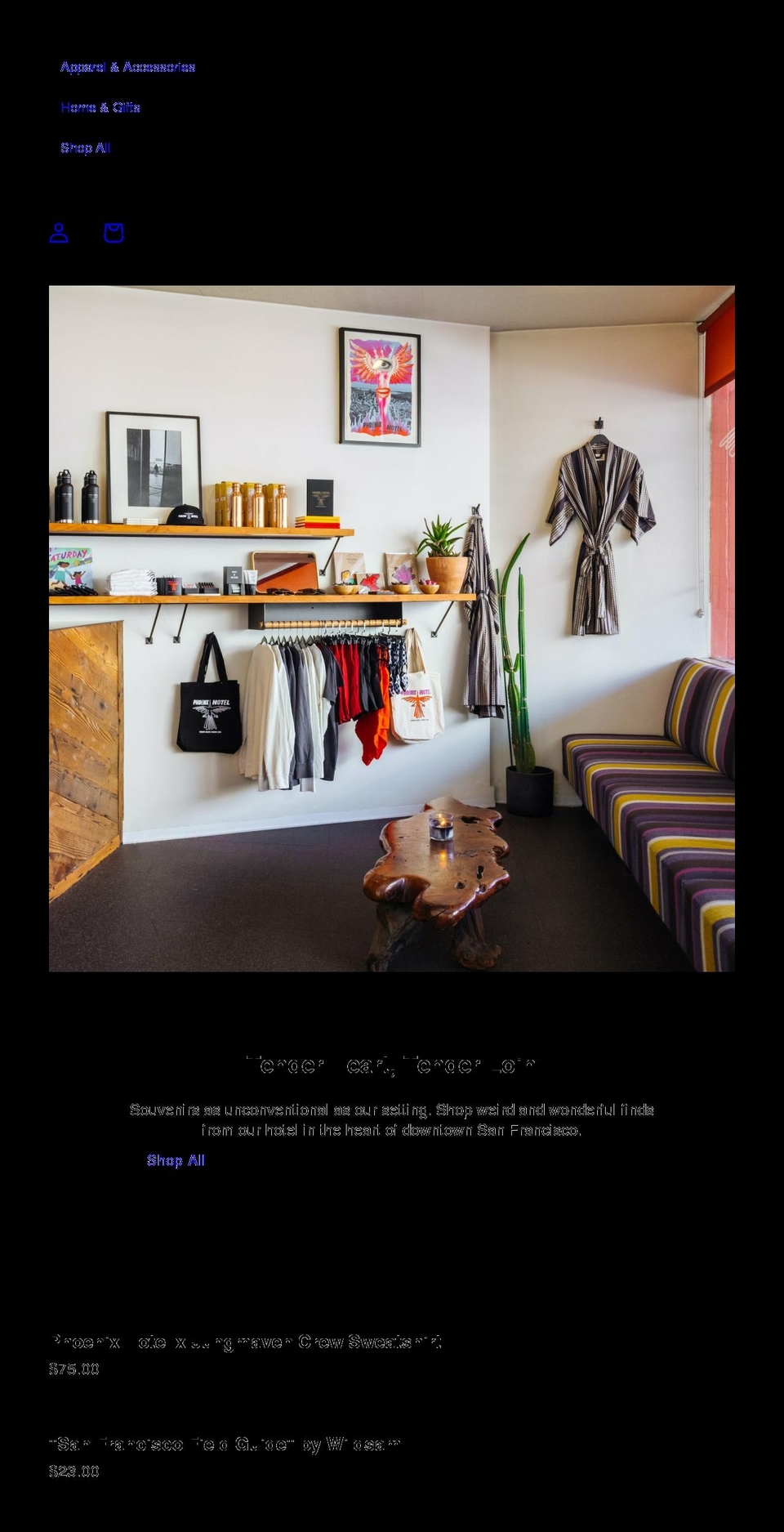 phoenixhotelstore.com shopify website screenshot