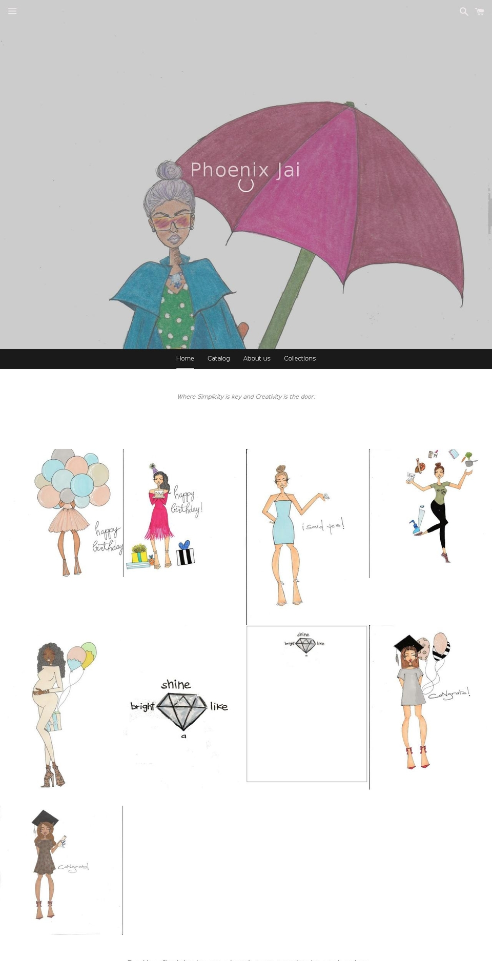 phoenixjai.com shopify website screenshot