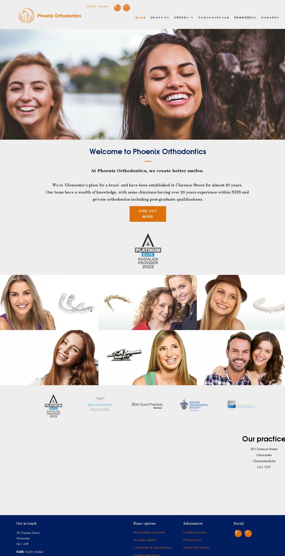 phoenixorthodontics.net shopify website screenshot