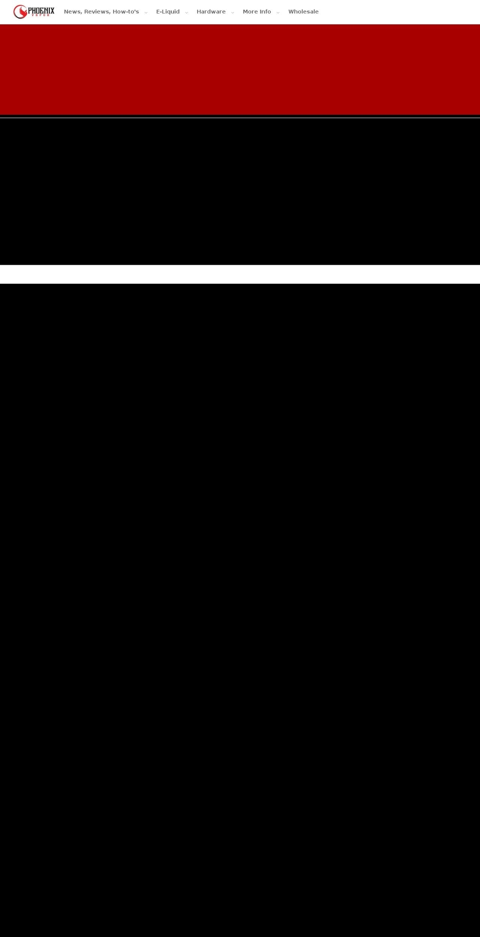 phoenixvapor.com — Shopify storefront screenshot