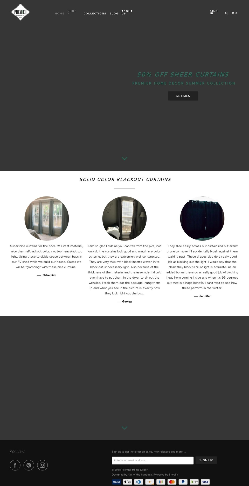 phomedecor.com shopify website screenshot