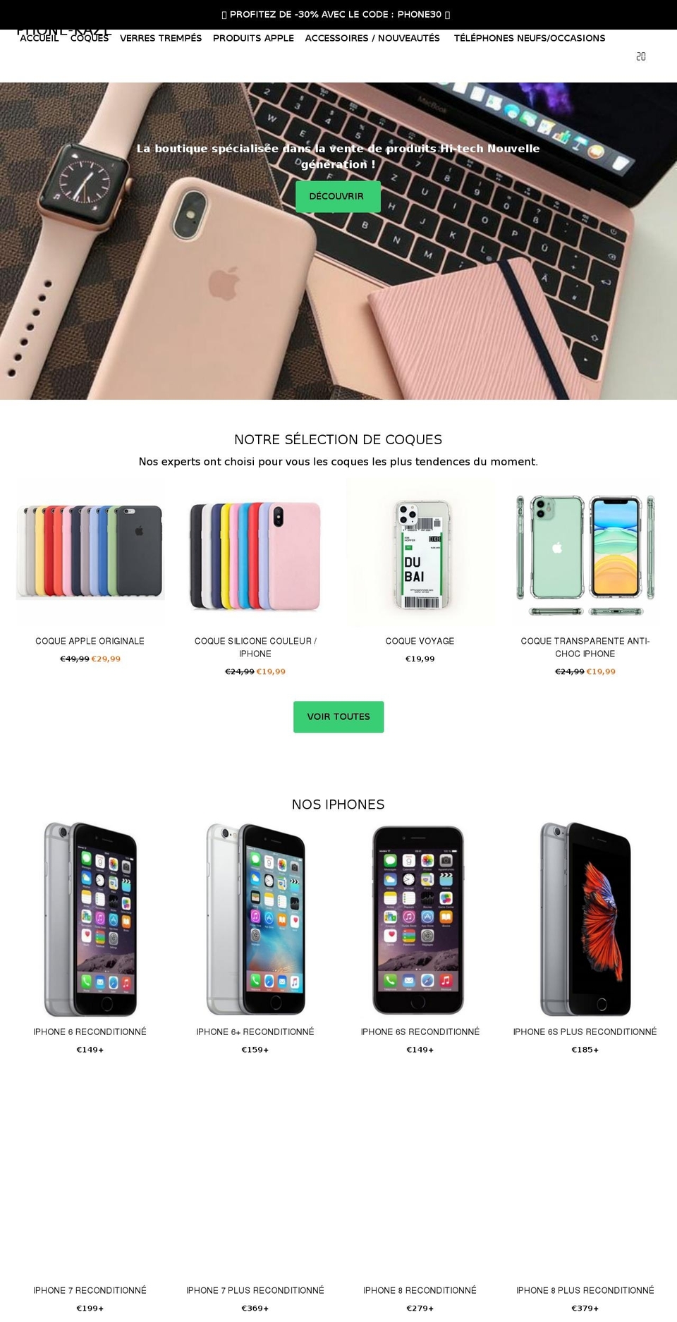 phone-kaze.com shopify website screenshot