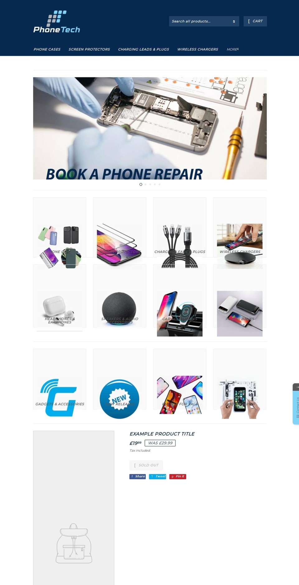 phone-tech.co.uk shopify website screenshot