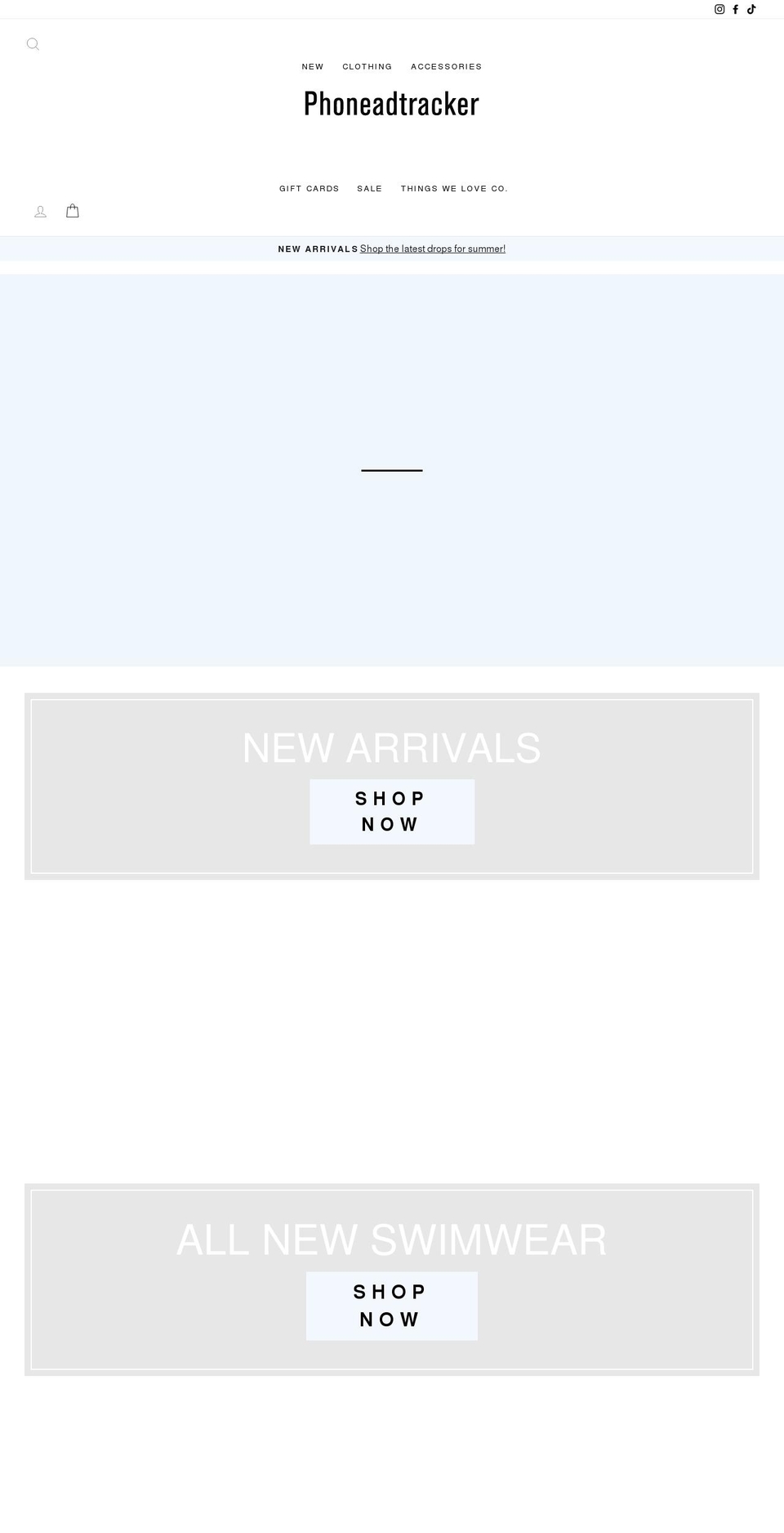 phoneadtracker.com shopify website screenshot