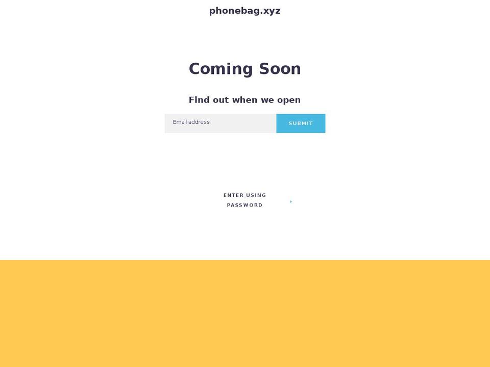 phonebag.xyz shopify website screenshot