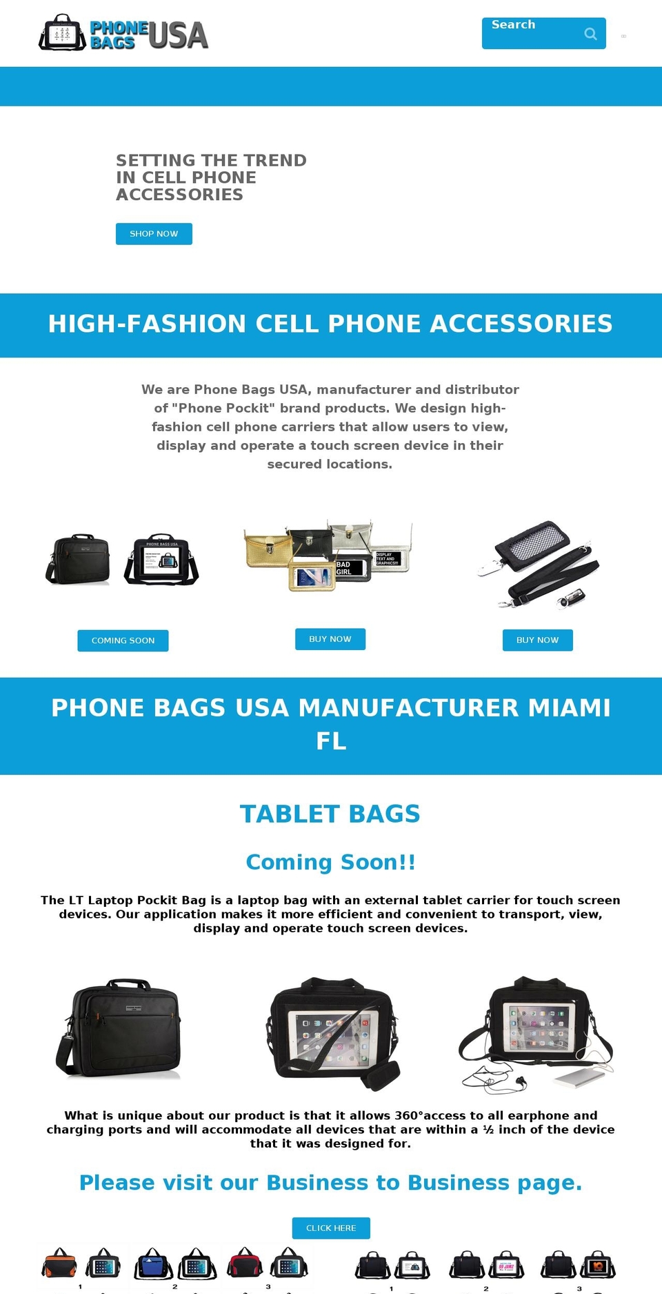 phonebagusa.com — Shopify storefront screenshot