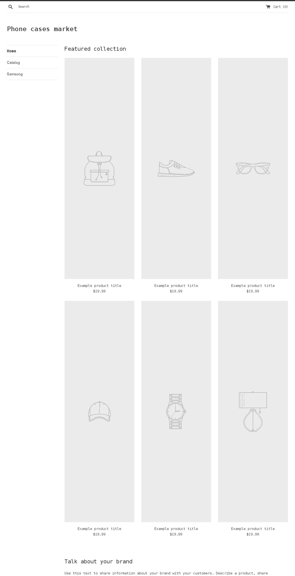 phonecases.market shopify website screenshot