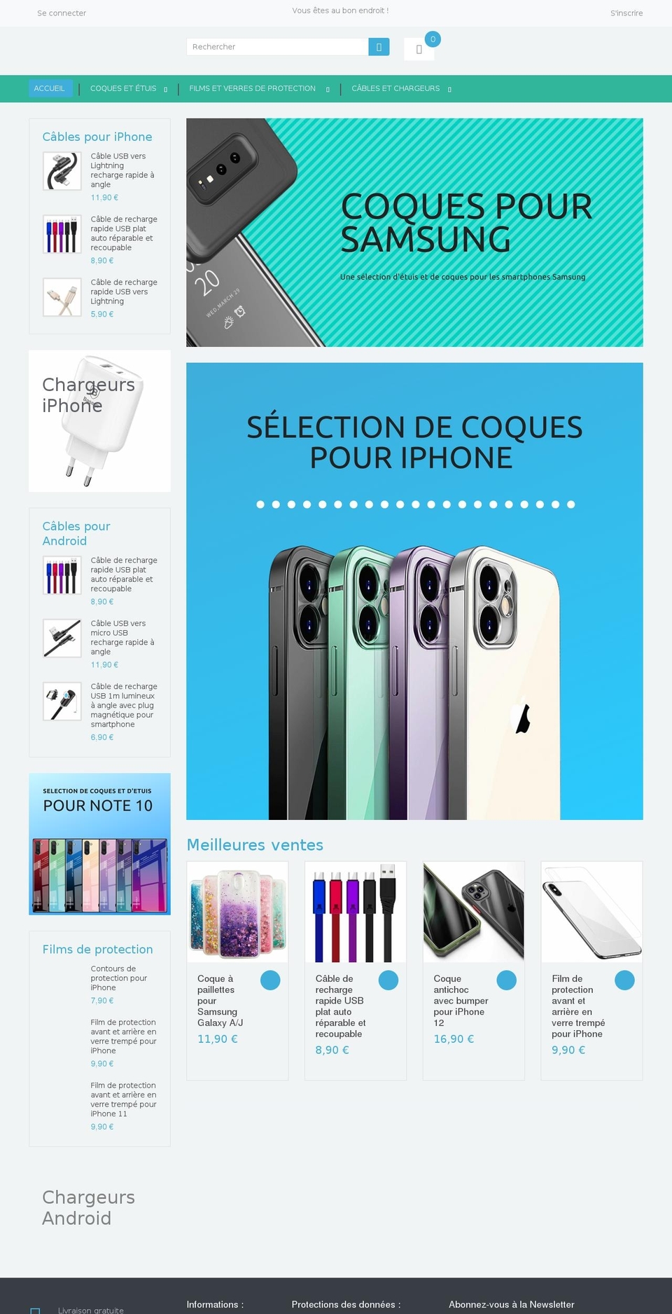 phoneco.fr shopify website screenshot