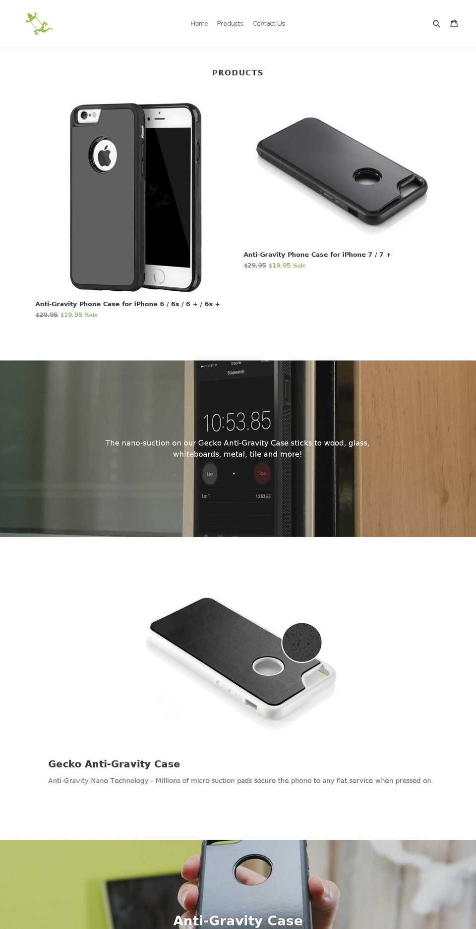 phonegecko.com shopify website screenshot