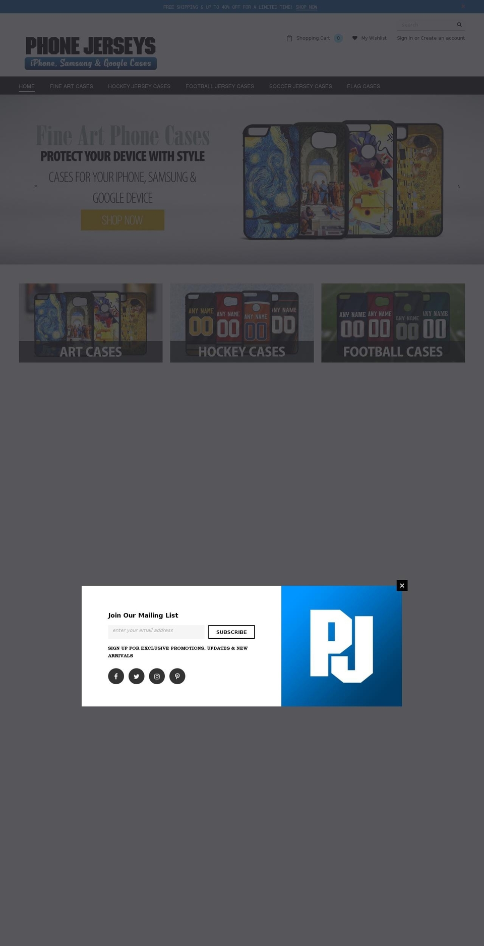 BK Ella-- Pick An Option On Quick View Shopify theme site example phonejerseys.com