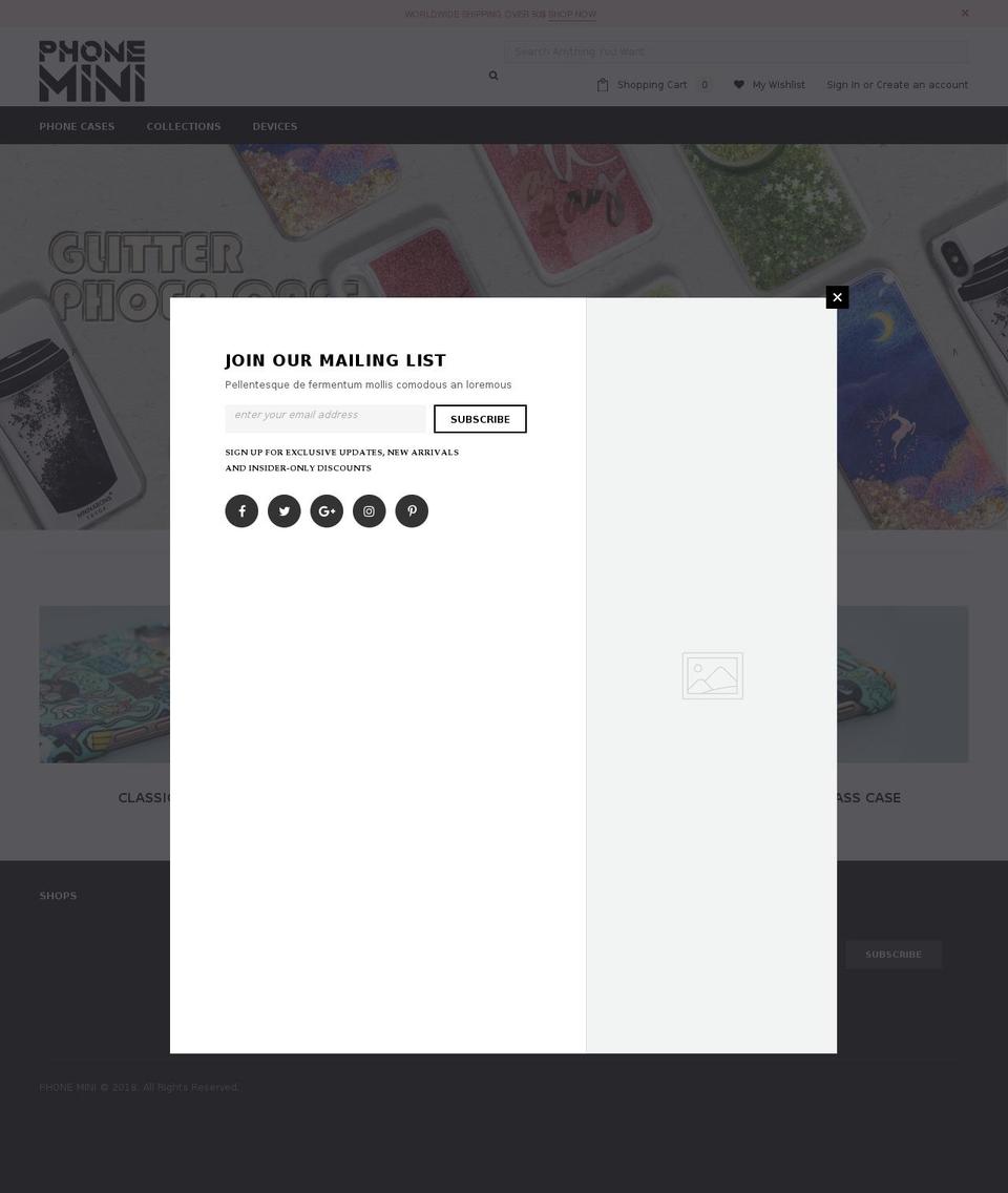 phonemini.com — Shopify storefront screenshot