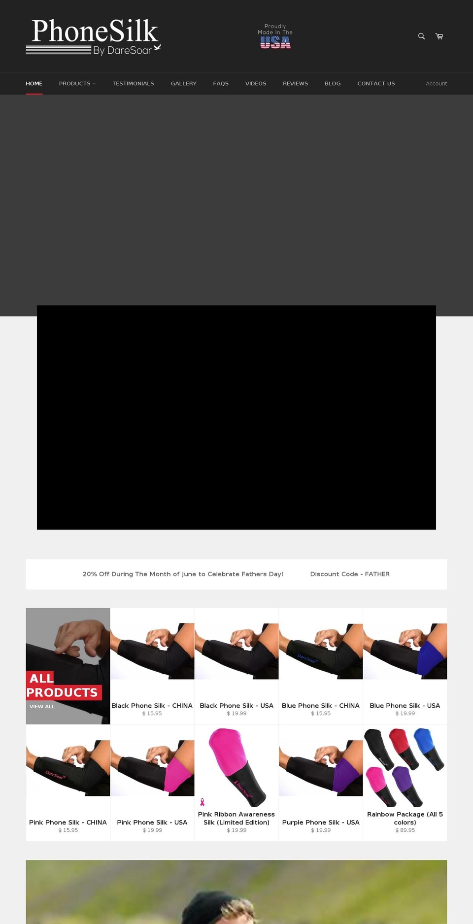 phonesilk.org shopify website screenshot