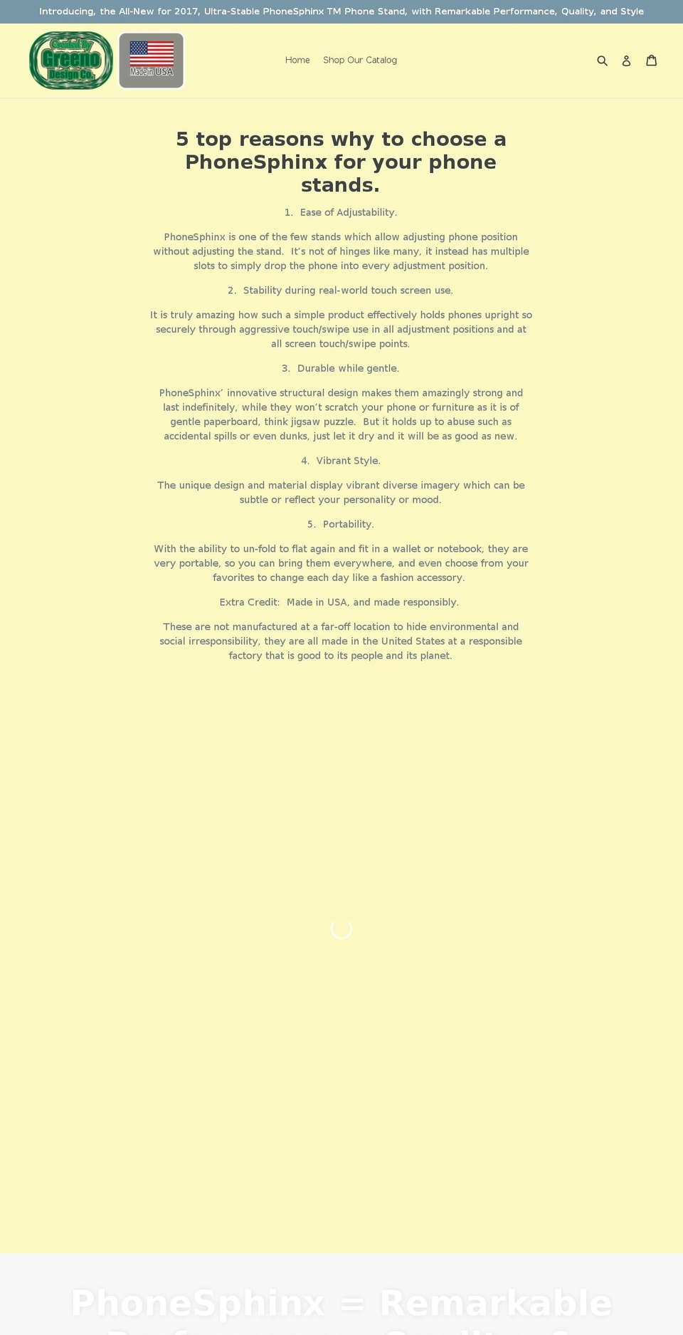 phonesphinx.com — Shopify storefront screenshot