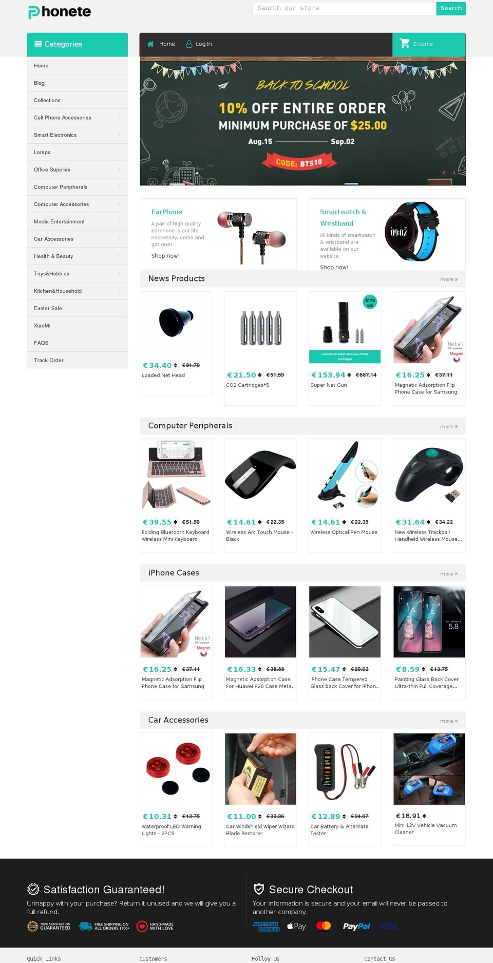 phonete.com shopify website screenshot