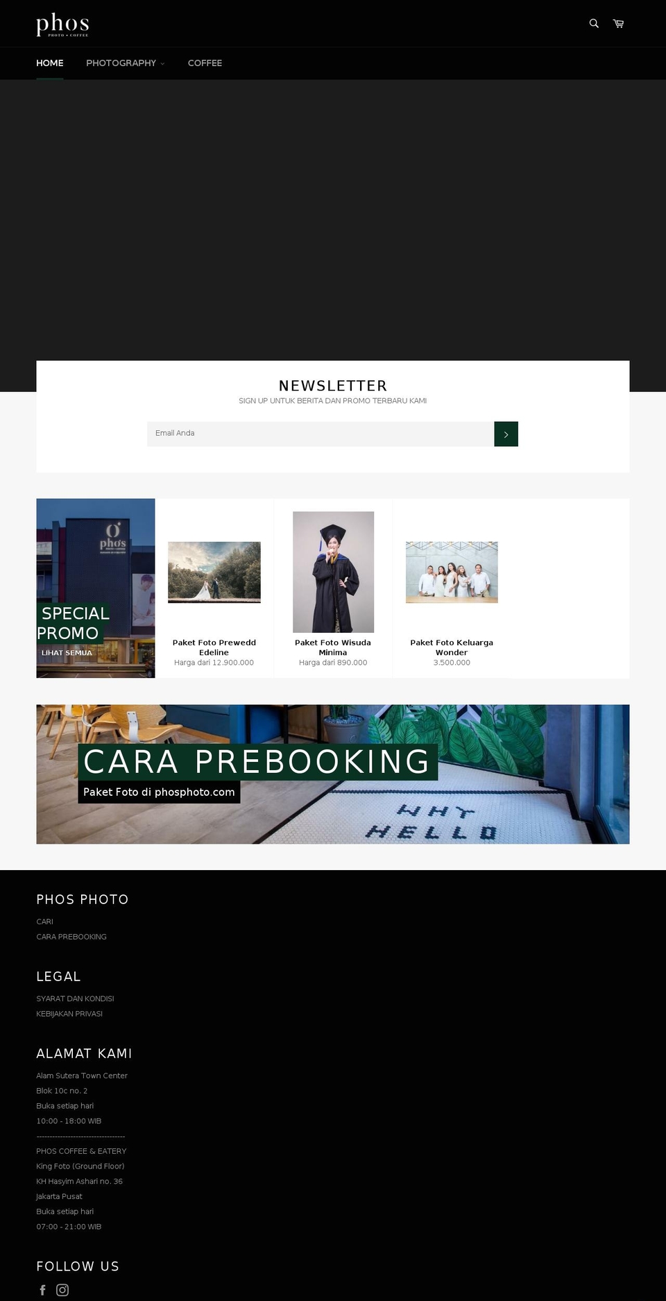 phosphoto.com — Shopify storefront screenshot