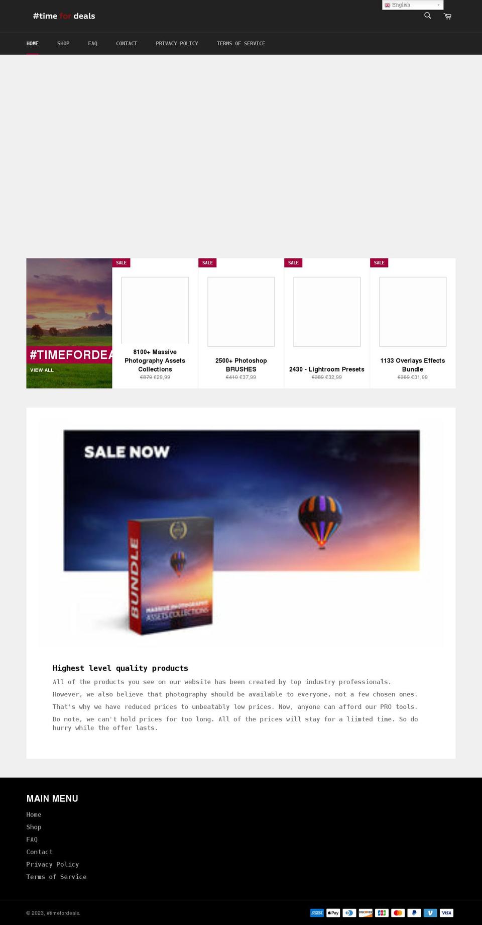 photo-actions.com — Shopify storefront screenshot