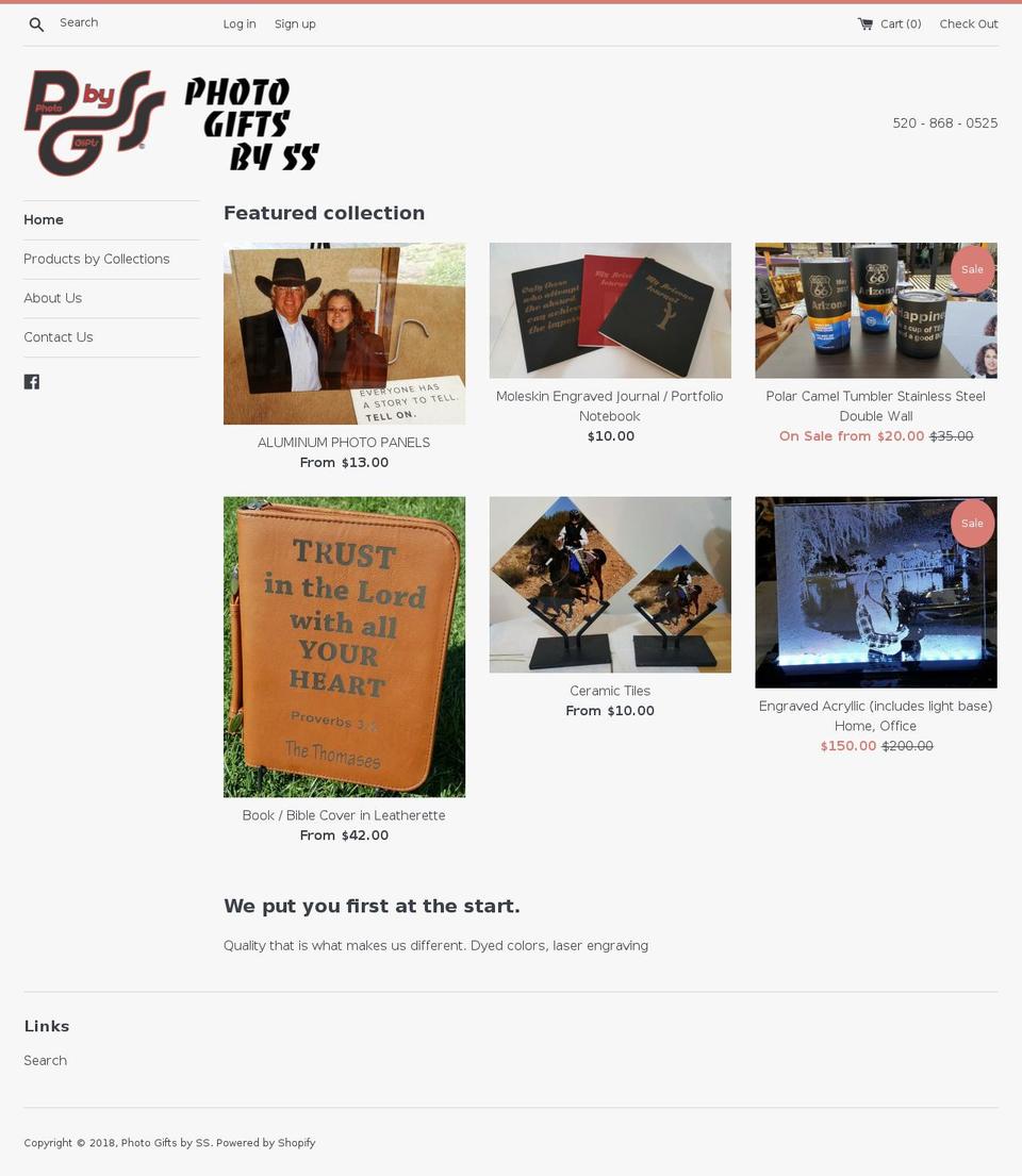 photo-gifts-by-ss.com — Shopify storefront screenshot