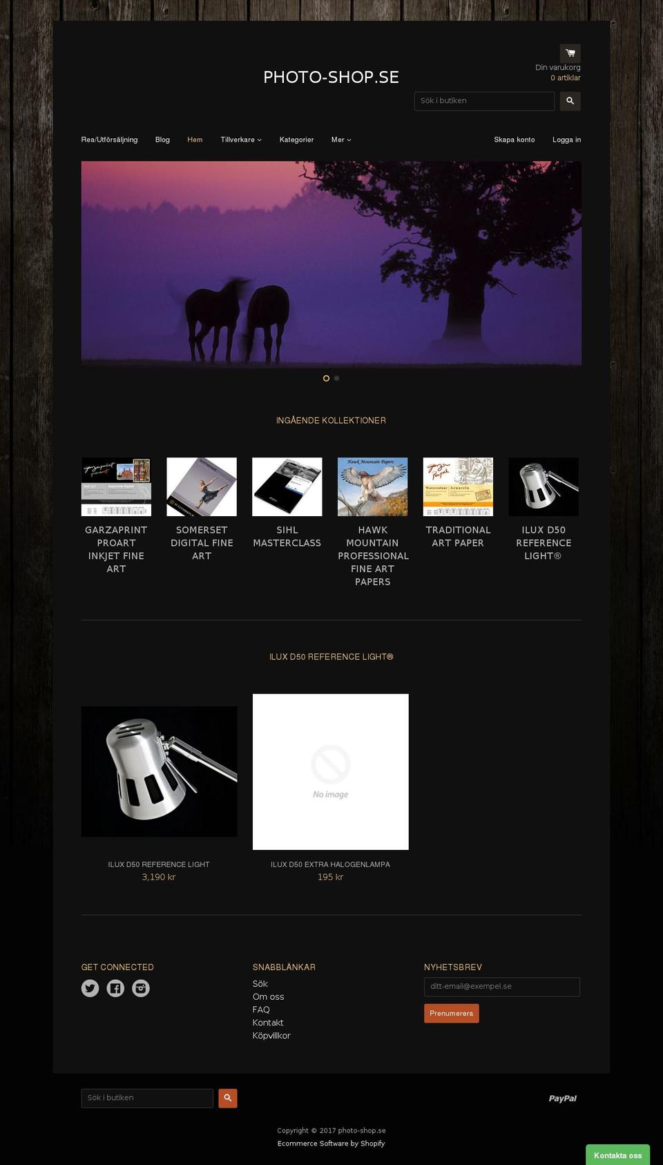 photo-shop.se shopify website screenshot