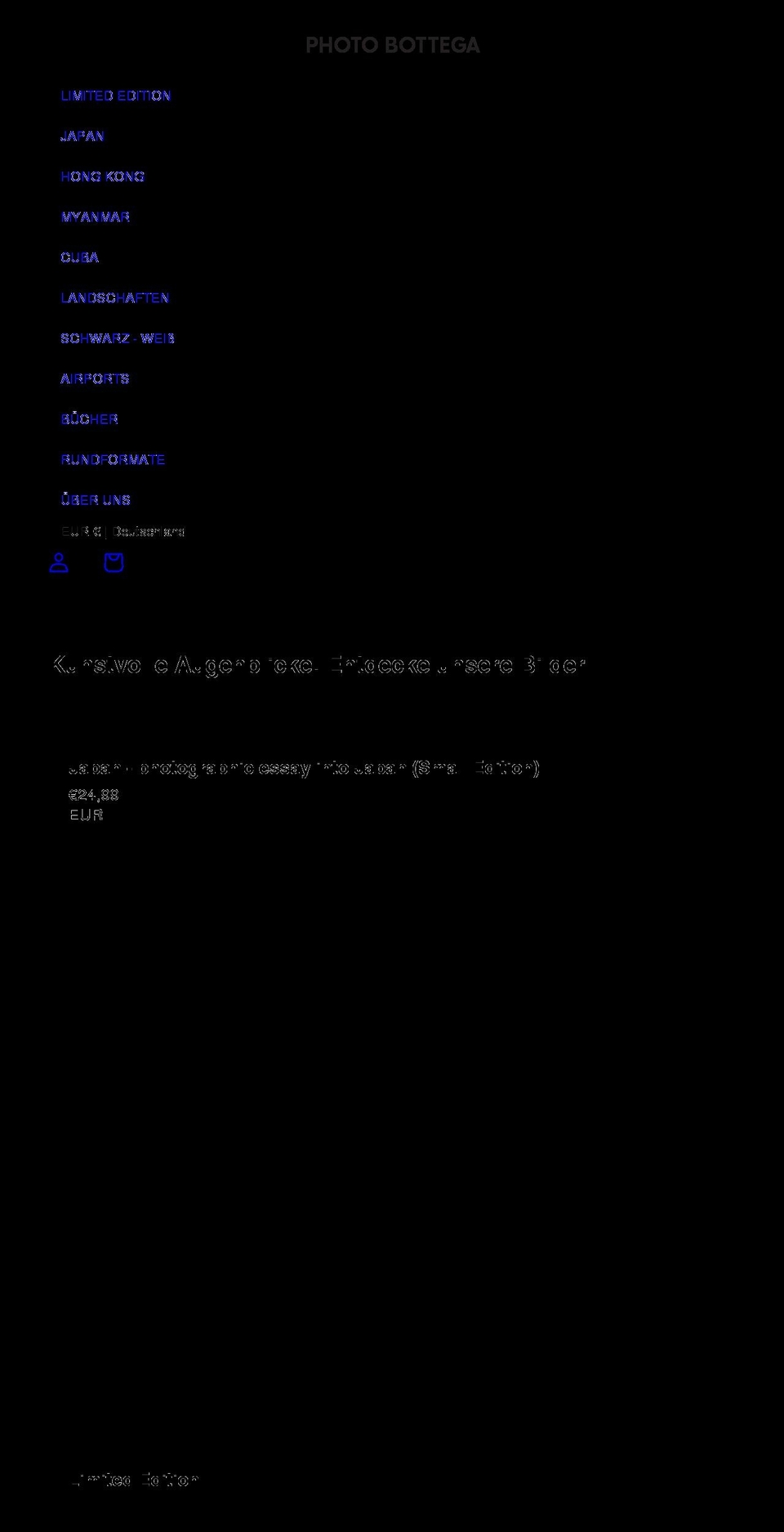 photobottega.com shopify website screenshot