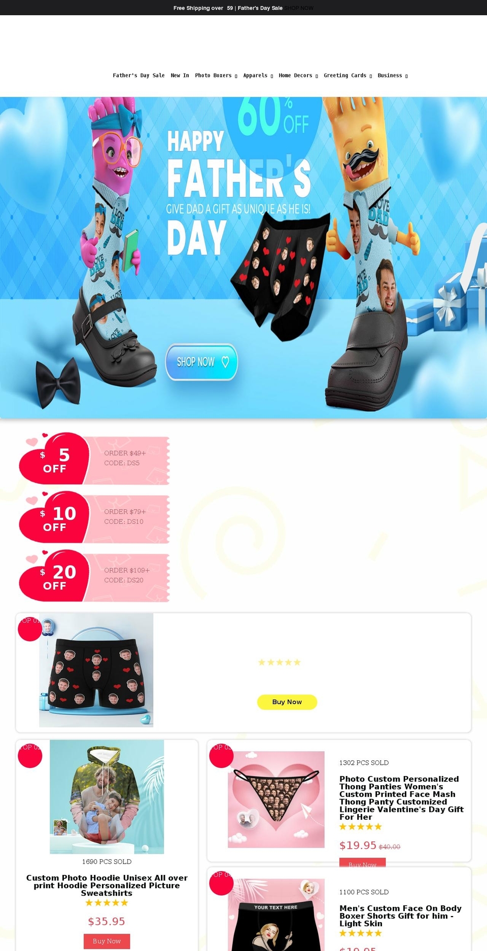 photoboxer.com shopify website screenshot