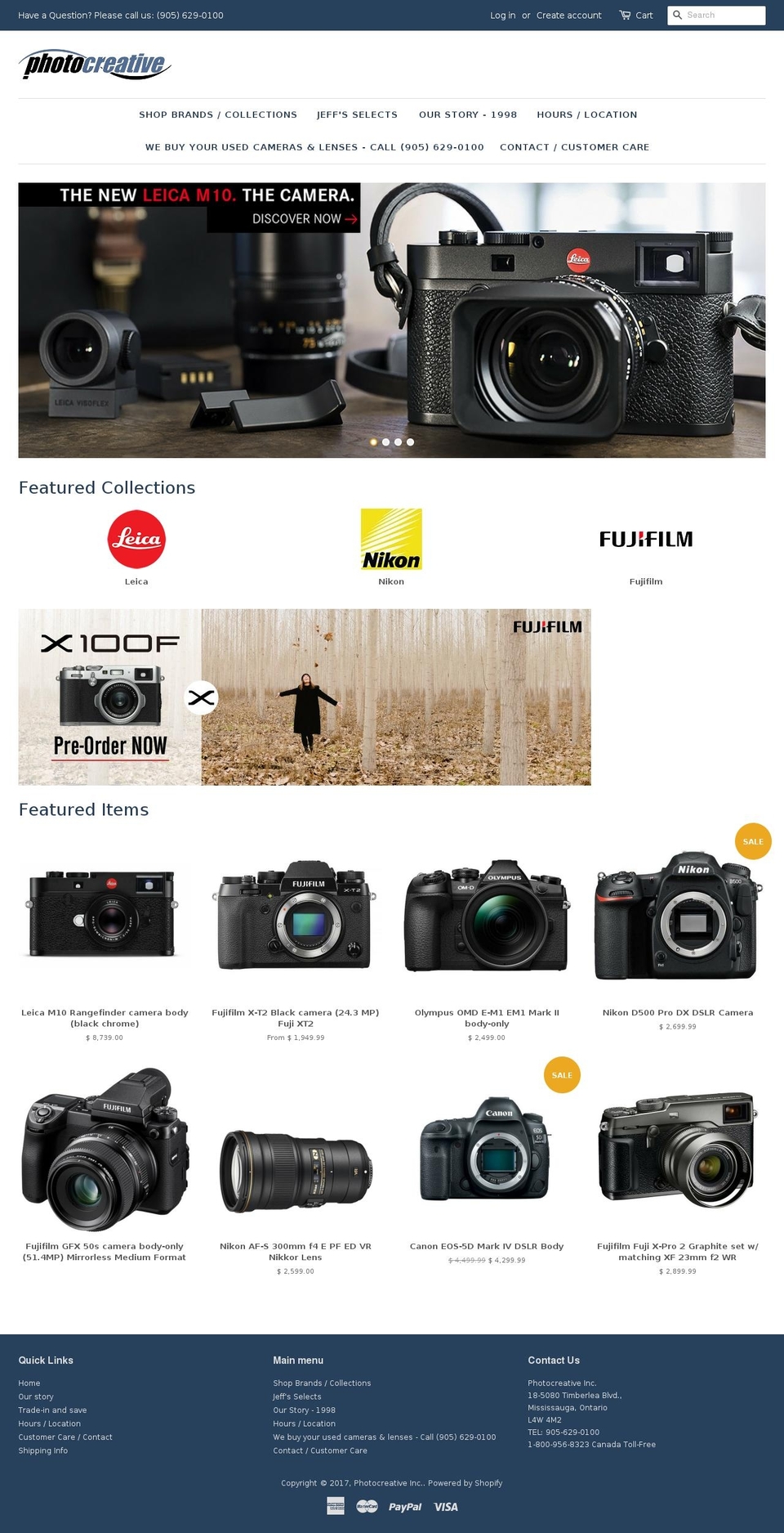 photocreative.com shopify website screenshot