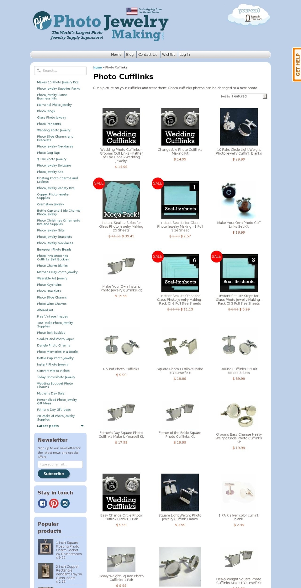 photo-crafts Shopify theme site example photocufflink.com