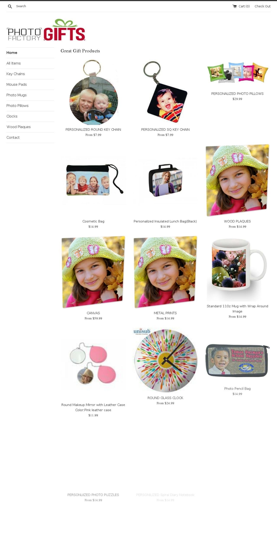 photofactorygifts.com — Shopify storefront screenshot