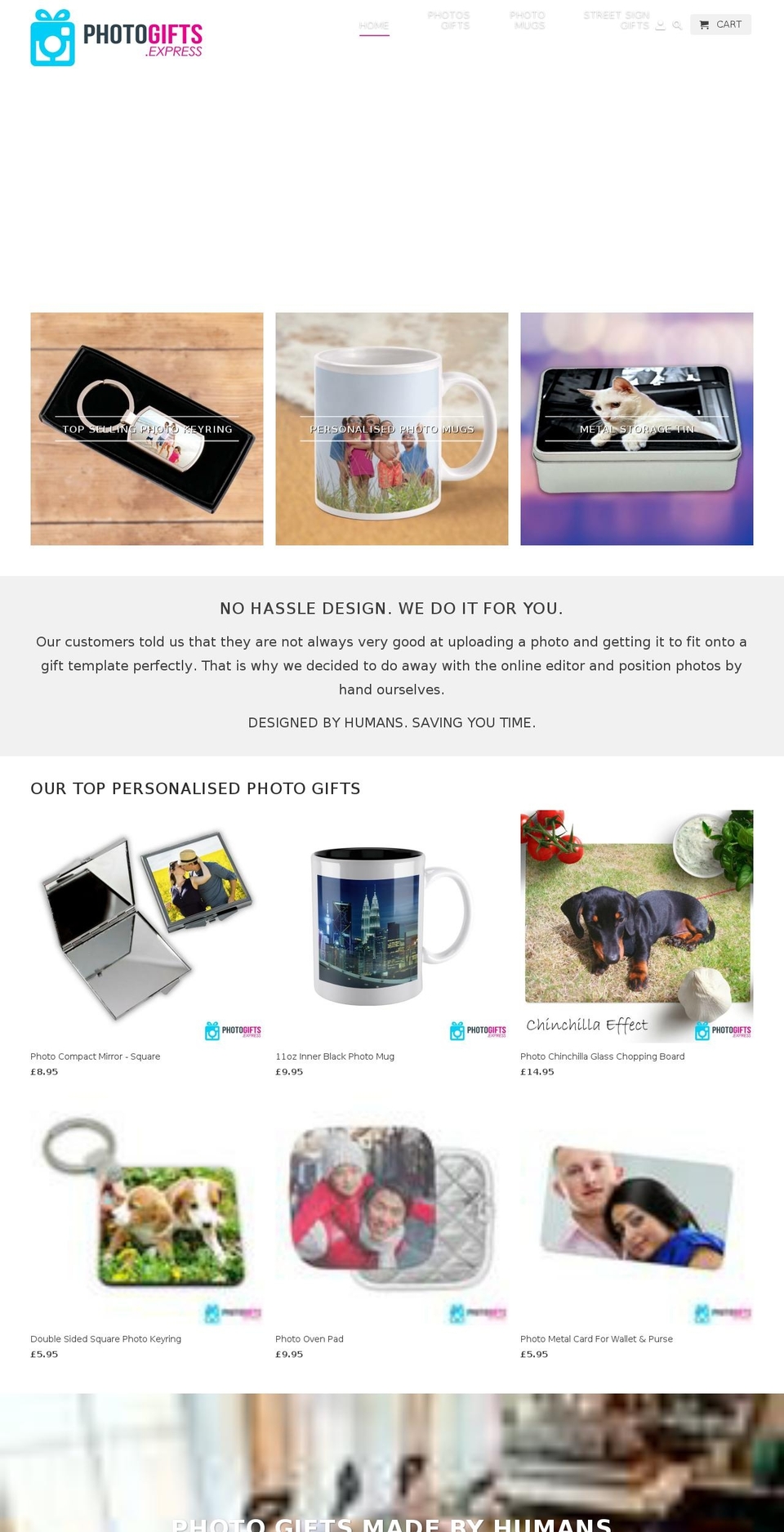 photogifts.express shopify website screenshot
