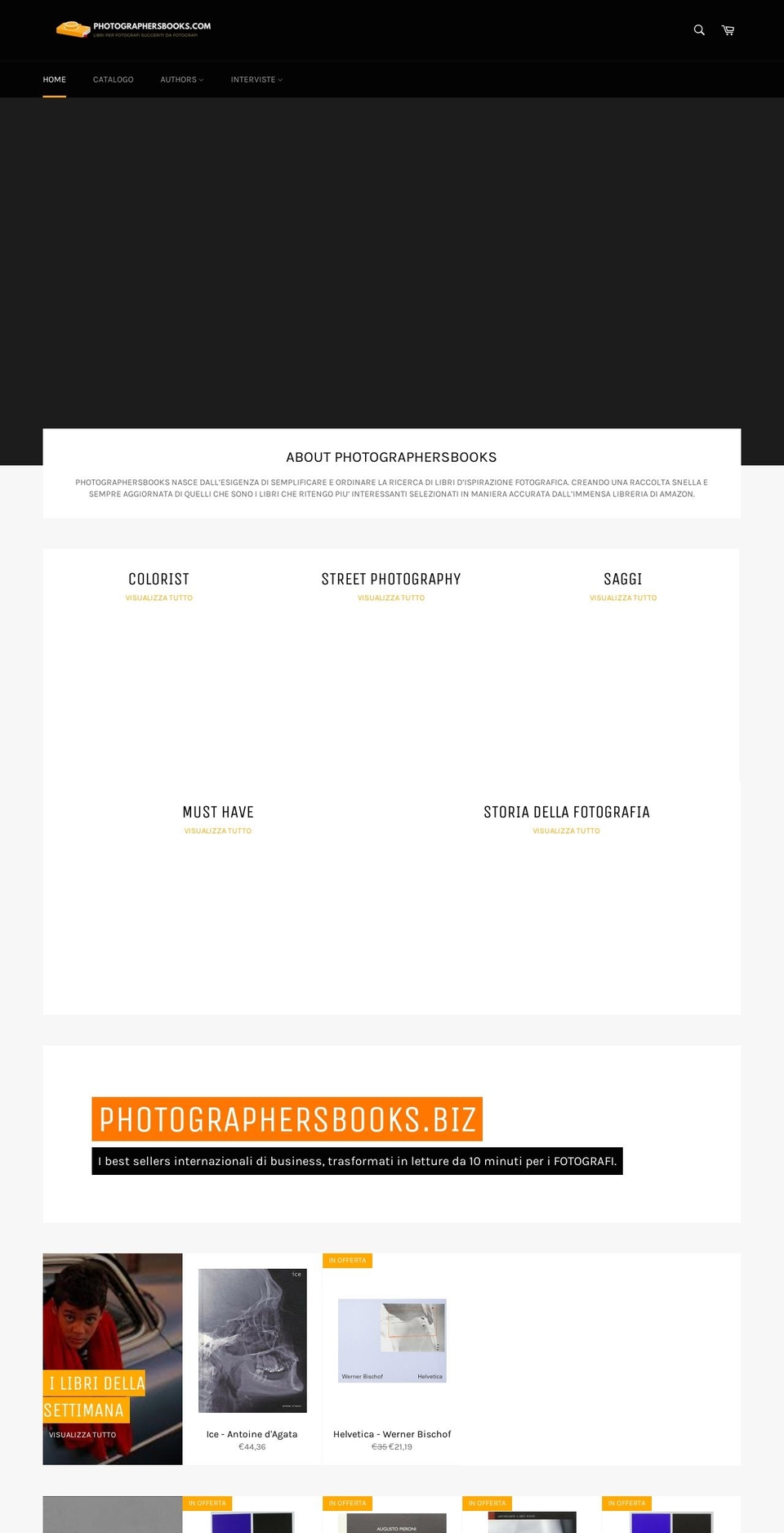 photographersbooks.com — Shopify storefront screenshot