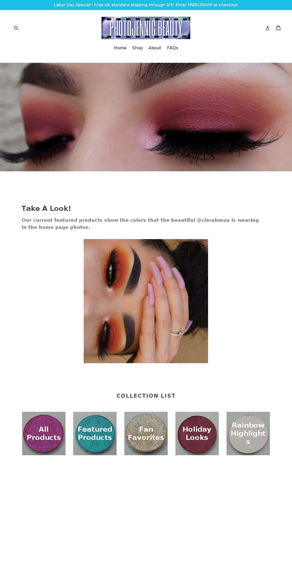photojennicbeauty.com shopify website screenshot