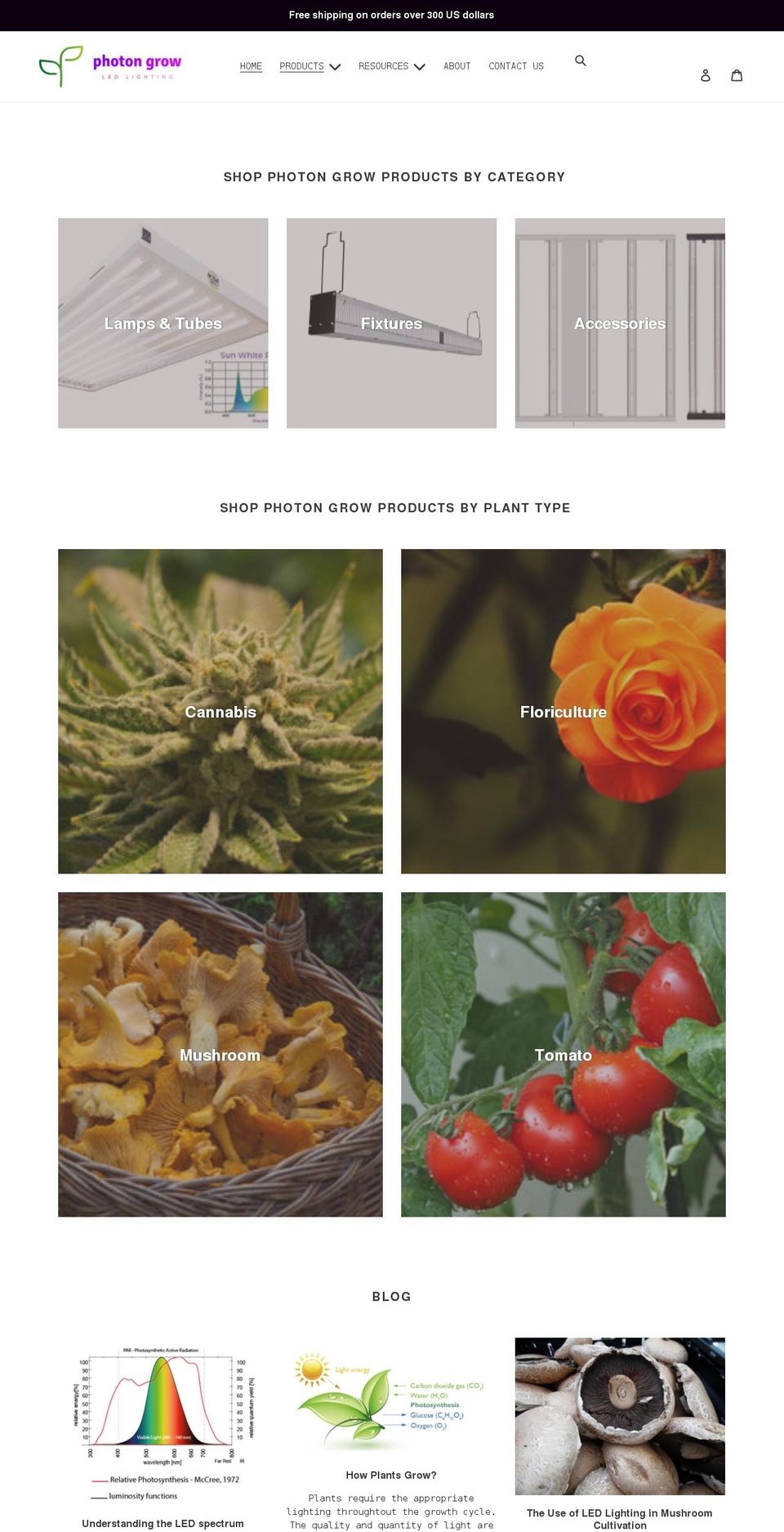 photongrowled.com shopify website screenshot