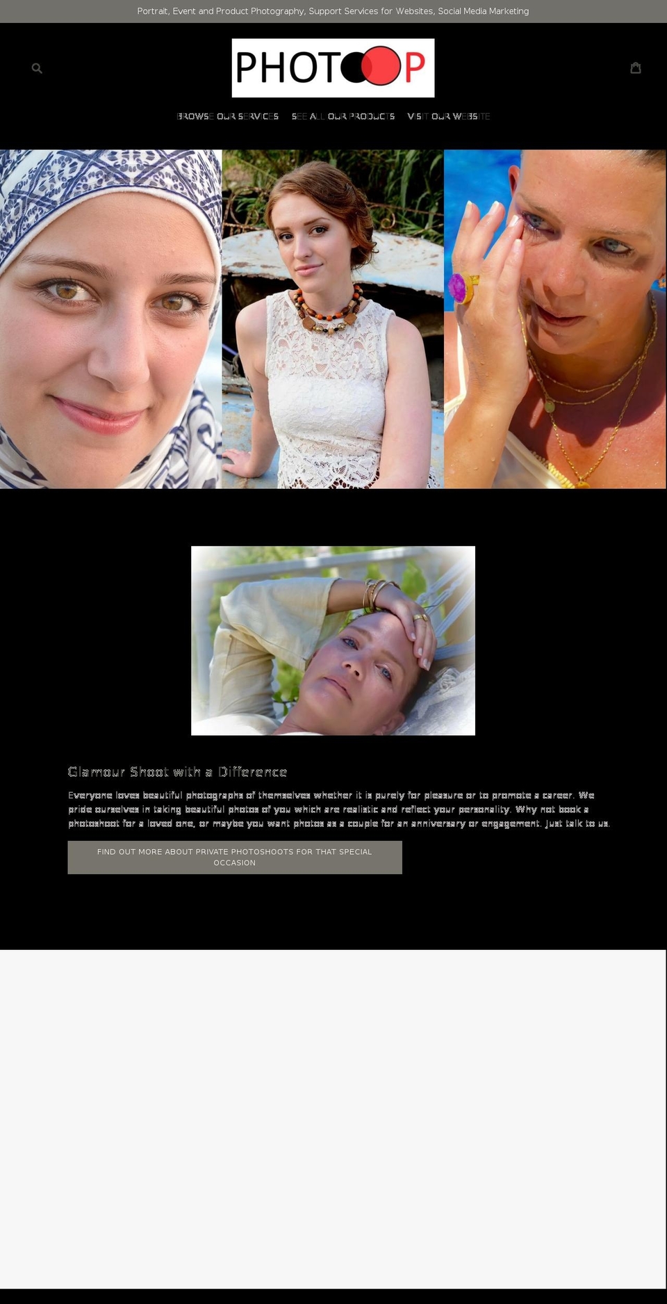 photoopsonlineshop.com — Shopify storefront screenshot