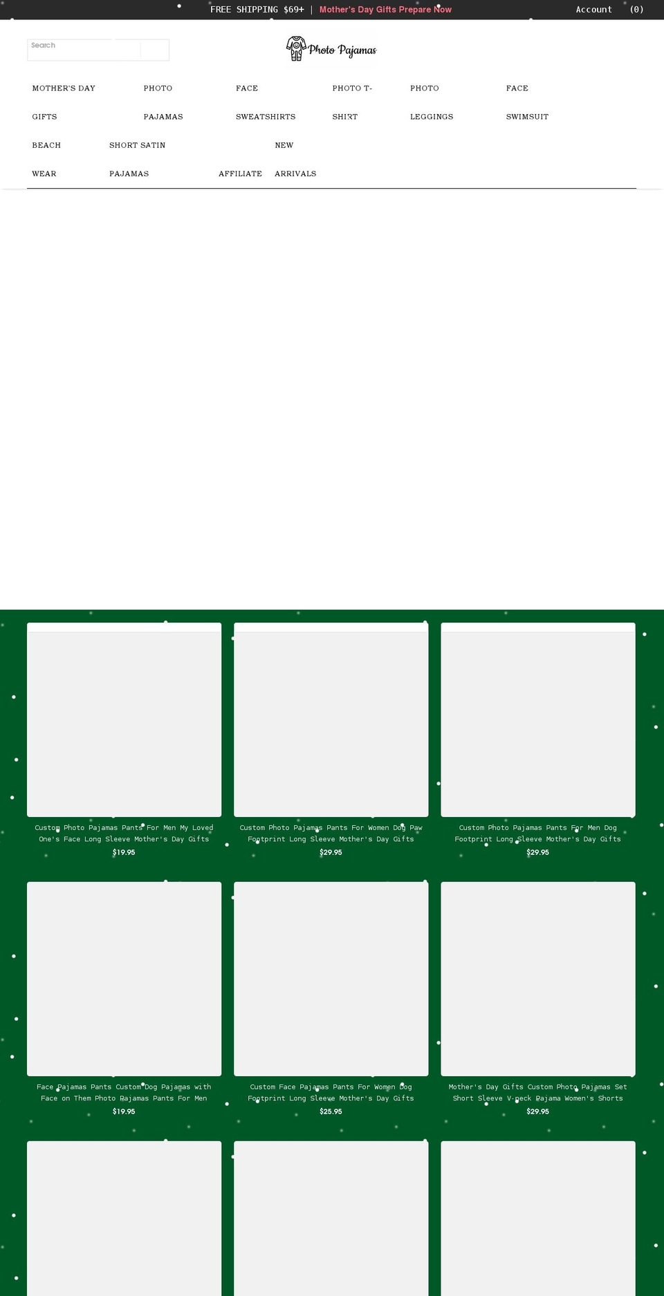 photopajamas.com shopify website screenshot