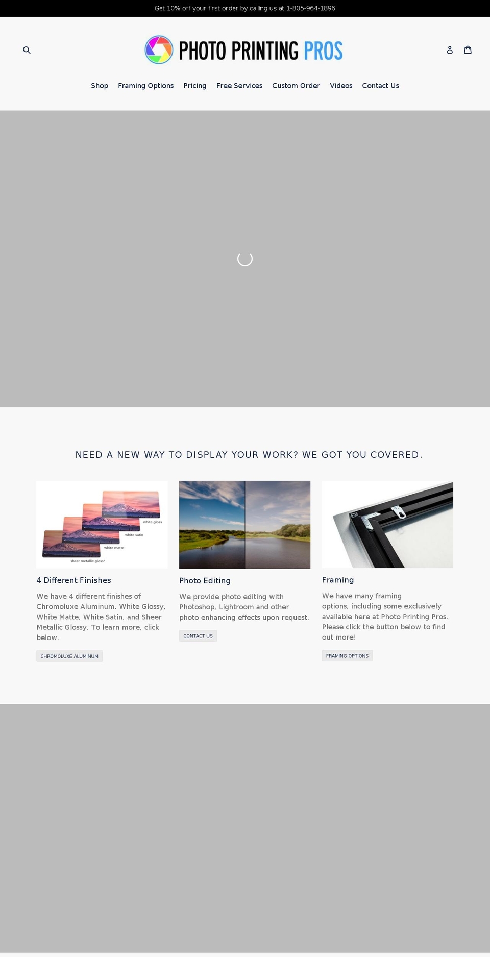 photoprintprofessionals.com — Shopify storefront screenshot