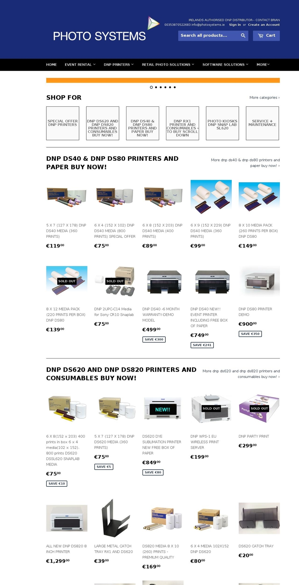 photoprints.ie shopify website screenshot