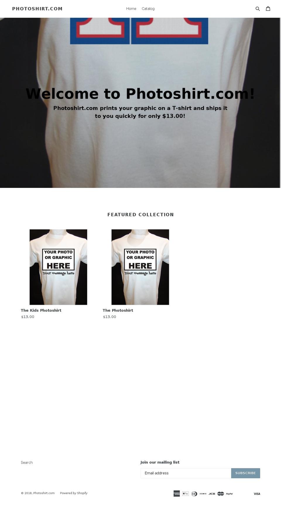 photoshirt.com — Shopify storefront screenshot