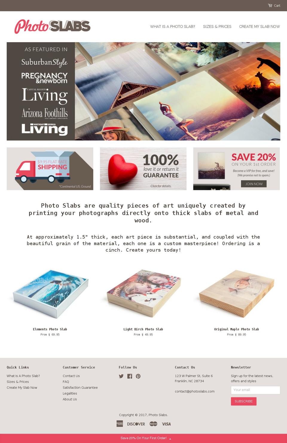 photoslabs.com shopify website screenshot