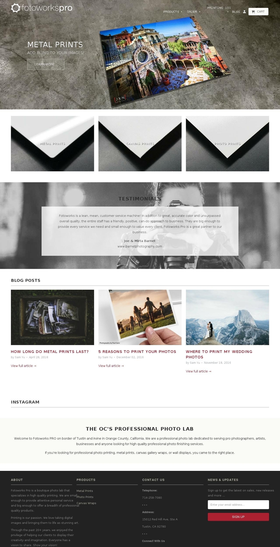 photoworkspro.com — Shopify storefront screenshot