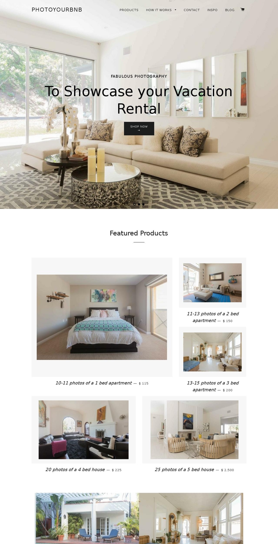photoyourbnb.com — Shopify storefront screenshot