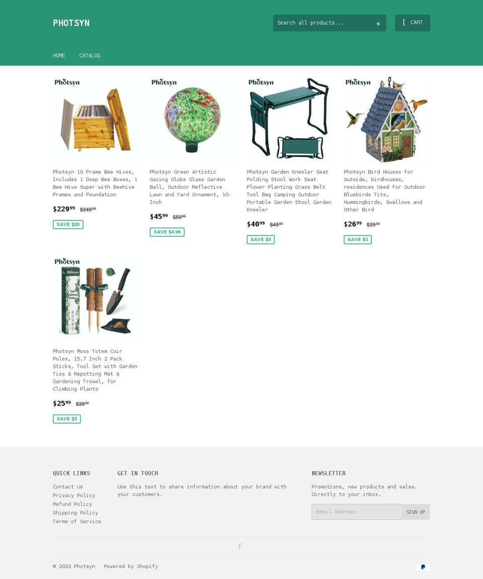 photsyn.com shopify website screenshot