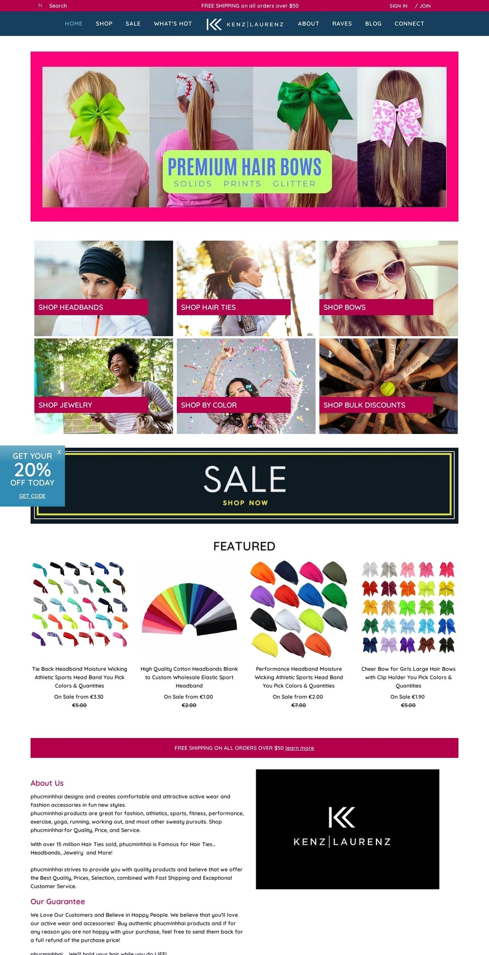 phucminhhai.com shopify website screenshot