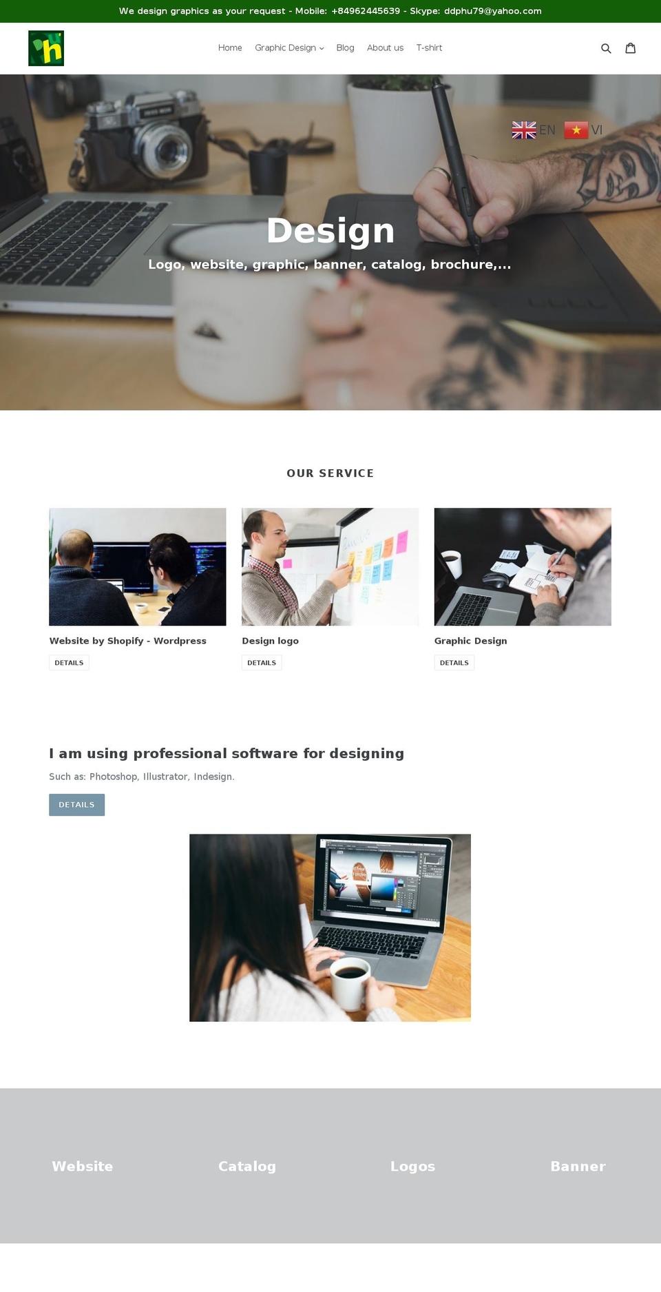 phudesign.com — Shopify storefront screenshot
